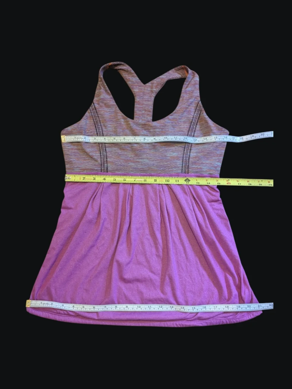 LULULEMON POWER DANCE TANK - Size -12 - *NO SIZE TAG* Shelf Bra - Workout - Picture 8 of 11